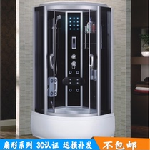 Factory special price overall shower room fan-shaped bath room with bottom basin simple shower room steam room overall 80-150