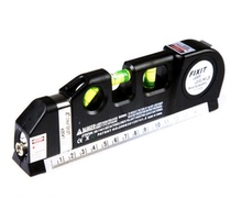 Horizontal ruler High precision multi-function laser infrared level meter Wire marker Crosshair tape measure flat line throw instrument