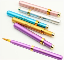 Portable with AKIO metal shell retractable lip brush lip brush beauty makeup tools wholesale