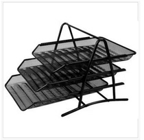 Office Supplies Wholesale Triple Layer Documents Seat Three Layers File Bar File Shelf Iron File Pan File Blue