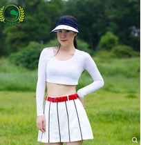 Golf Clothing Long Sleeve Sunscreen Lady Ice Silk Lady Half Body Clothing Outdoor Shallow Collar Undershirt Thin