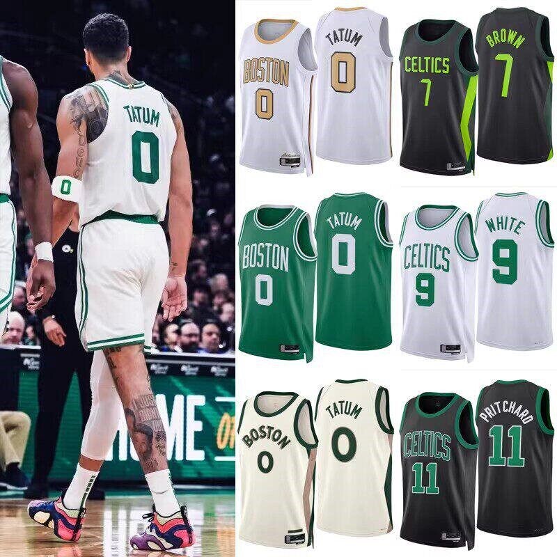 25-26 Summer Season Celtics Jersey No. 7 Brown No. 0 Tatum No. 11 Priziacard Fan Edition Shorts