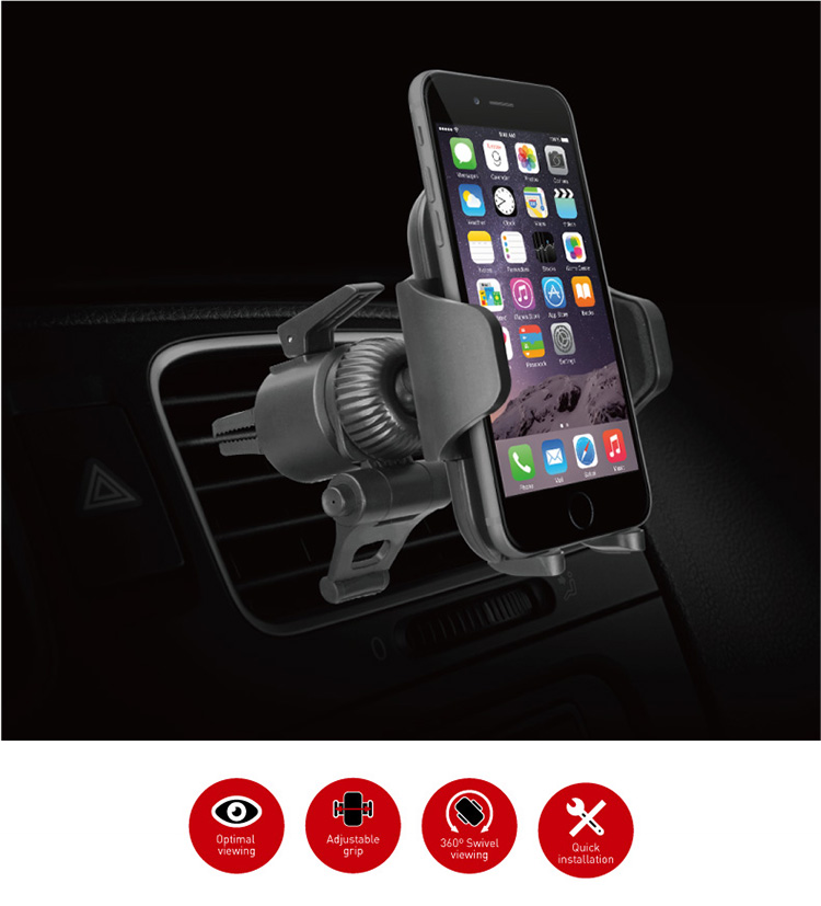 Mỹ Macally xe giữ navigation loại ổ cắm Apple iPhone X / PLUS / 8 / MAX - Phụ kiện điện thoại trong ô tô giá đỡ điện thoại xe hơi