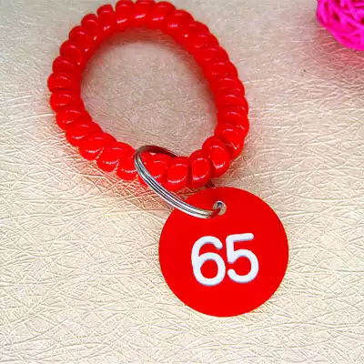 Sauna hand card Number card Number card Sauna card key card number card Snack storage 