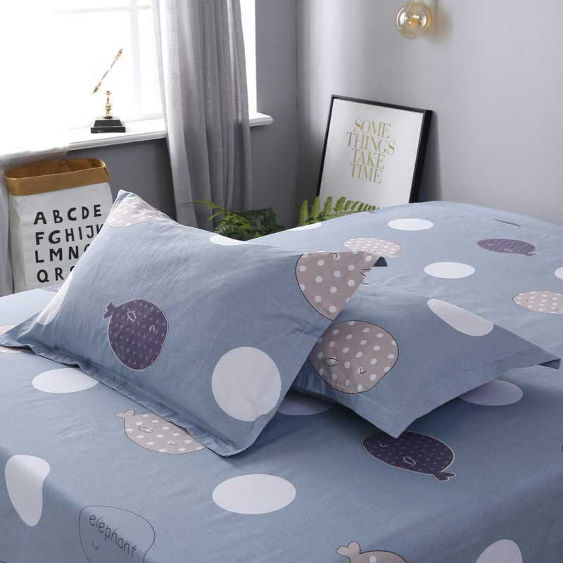 Pillow - case 48x74cm pillow - sleeve double cotton pair of cotton simple Nordic single pillow - leather pillow core sleeve
