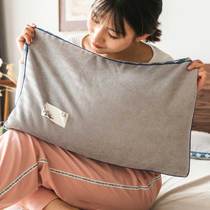 Buckwheat leather pillow full buckwheat low pillow core cervical vertebra helps sleep male summer pair single children Four Seasons Universal