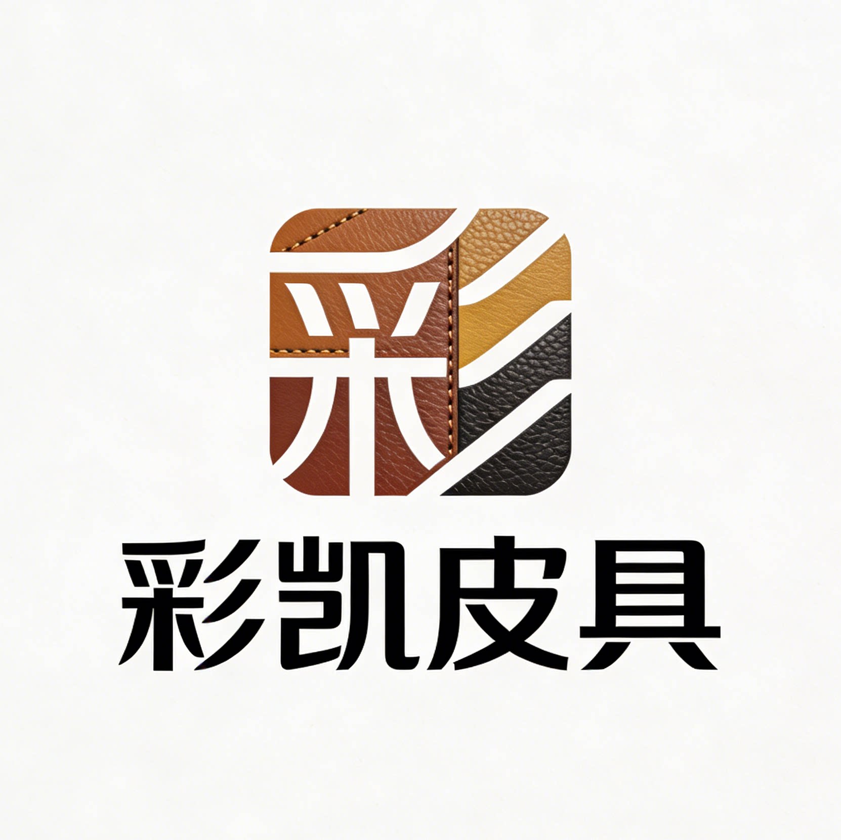 彩凯皮具的LOGO