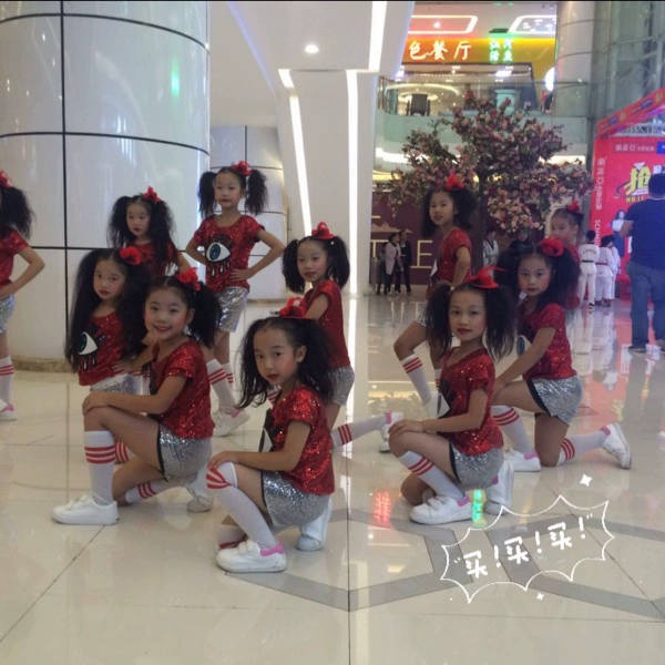Ngày của trẻ em New Children Dance Dance Modern Dance Trang phục cổ vũ cho trẻ em Quần áo hợp xướng Đàn ông và phụ nữ