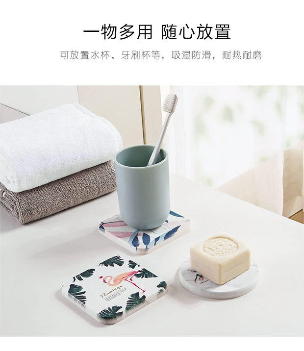 思 diatomaceous water coaster diatom bùn chống trượt pad pad mat trà coaster water coaster