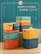 Desktop Storage Box Rectangular Household Plastic Storage Box with Lid for Cosmetics, Snacks, and Miscellaneous Items Storage Basket Organizer Box