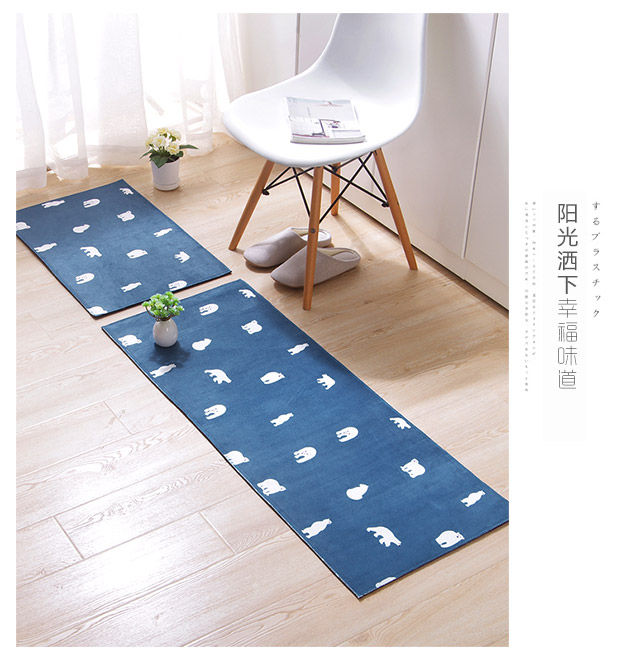 Yousiju Thảm lối vào nhà Thảm thảm phòng ngủ Thảm cửa nhà bếp Phòng tắm cửa chống trượt thảm thấm xốp trải sàn vân gỗ