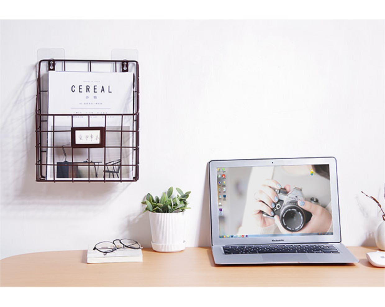 思 Đơn giản treo tường sắt rèn kệ sách Trang chủ sáng tạo kệ tường tạp chí giá báo giá - Kệ kệ sách xương cá