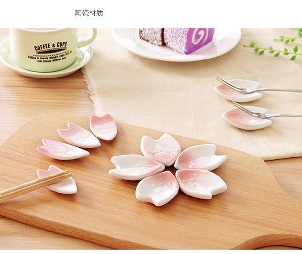 Yousiju phong cách Nhật mận đũa đũa gốm đũa đũa đũa sáng tạo nhà bếp đũa kéo đũa bộ đồ ăn giá đũa - Đồ ăn tối đĩa nhựa