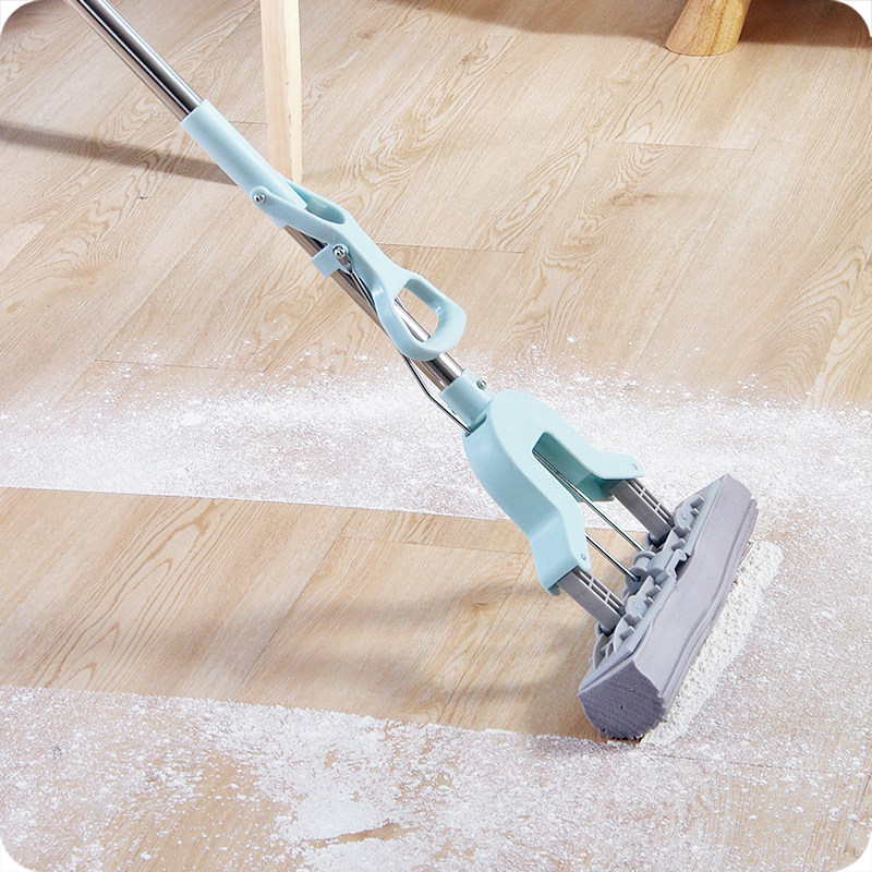 Buy Excellent home folding plastic cotton mop stainless steel hand