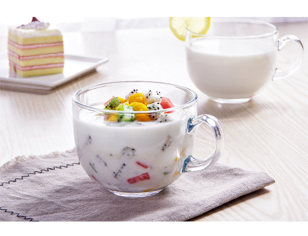 Ly sữa kiểu Nhật ly cốc ăn sáng sáng tạo cốc yến mạch lớn chén salad trái cây cốc lớn bụng cốc với cốc nước lock and lock bình giữ nhiệt