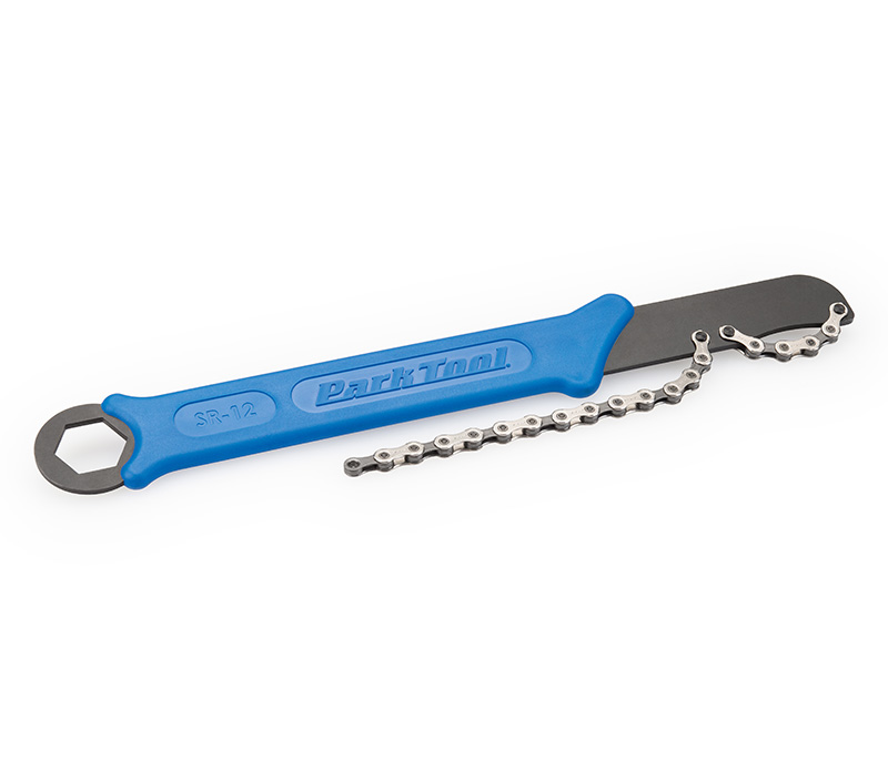 US PARK TOOL SR-12 disassembly of the flywheel with chain wrench flywheel removal tool 5-12 speed