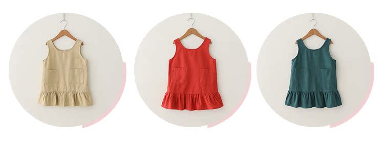 Váy bé gái Yangmei 2018 mùa thu mới cho bé váy đôi túi váy trẻ em Hàn Quốc phiên bản váy hoang dã đầm công chúa cho bé 1 tuoi