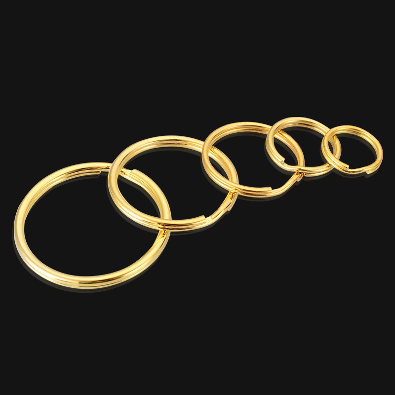 Gold Key Ring Stainless Key Ring Small Ring Key Chain Car Key Chain Thin Ring Creative Ladies Metal Pendant