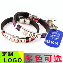Sauna KTV digital hand registration number plate digital Clubhouse nightclub bar metal bracelet
