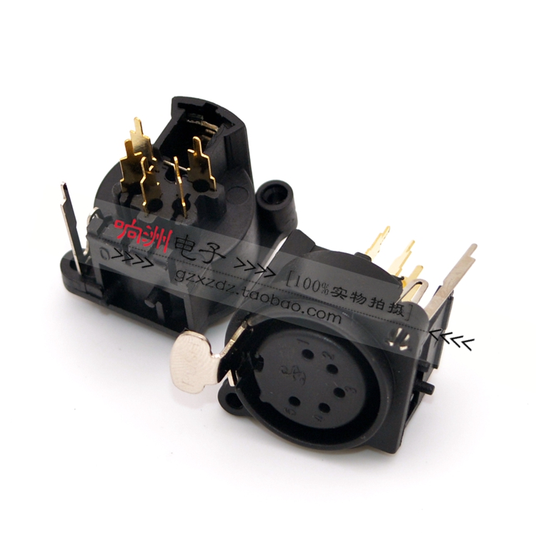 Environmentally friendly copper gold plated plug - foot 5 core carlon seat Kannon Farmer Seat Five - core Carlon