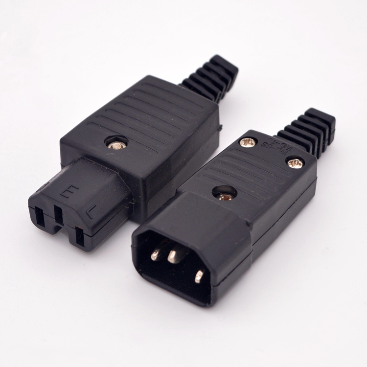 Copper Needle Electric Rice Cooker Computer AC Power Connector Electric Car Electric Car Charging Triple Hole Socket Pint Character Plug Free Welding