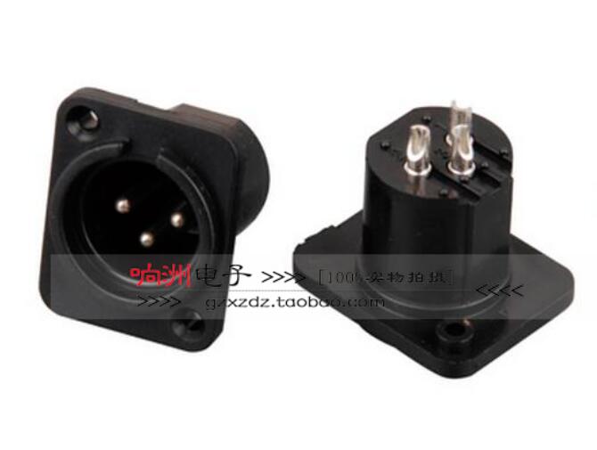 Three - core Carlon Socket Rough Foot Straight foot Plastic Carlon Block 3 Core Carlon Block XLR Carlon Block