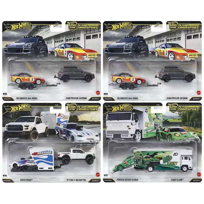 Hot Wheels Transport Team Porsche Ford Raptor Dinosaur Porsche Car