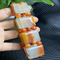 Ruihuang Cui Natural Jade Yunnan Huanglong Jade Fine Jewelry Fu Pai Bracelet Mens Bracelet Gift