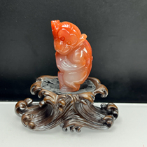 Ruihuang Cui Natural Jade Yunnan Huanglong Jade Fine Jewelry Waiting Pendant Monkey Birthday Sweater Chain Certificate