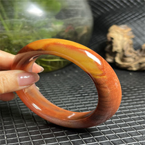 Ruihuang Cui Natural Jade Yunnan Huanglong Jade Fine Jewelry Eggplant Mountain Bracelet 59 Ring Jade Bracelet with Certificate