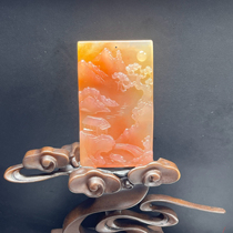 Ruihuang Cui Natural Jade Yunnan Huanglong Jade Fine Jewelry Landscape Brand Pendant Pink Hand Brand Sweater Chain