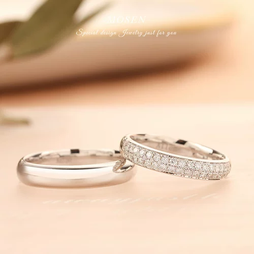 末森 Ювелирное украшение, инкрустация камня, кольцо подходит для мужчин и женщин для влюбленных, золото 750 пробы, легкий роскошный стиль, делается под заказ