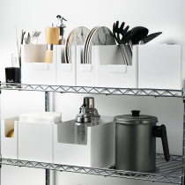 Desktop storage box cosmetics storage box kitchen plastic storage box mask storage box square debris storage box
