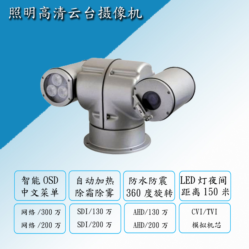 Internet high-definition roof holder's roof camera roof search searchlight roof monitor tripod head camera