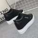 Thick-soled inner height increase of 10cm women's shoes white sneakers Korean version versatile wedge heel small white shoes student casual shoes spring