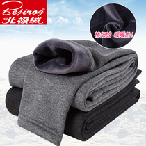Arctic velvet mens warm pants Mens velvet slim-fit cotton pants Large size youth thin thick autumn pants bottom wear