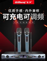 Qisheng sound U-830 professional wireless microphone U segment microphone one drag two conference KTV home stage