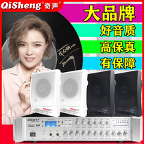 Qiang wall speaker shop radio audio hanging wall top speaker set hanging wall sound Post background music system