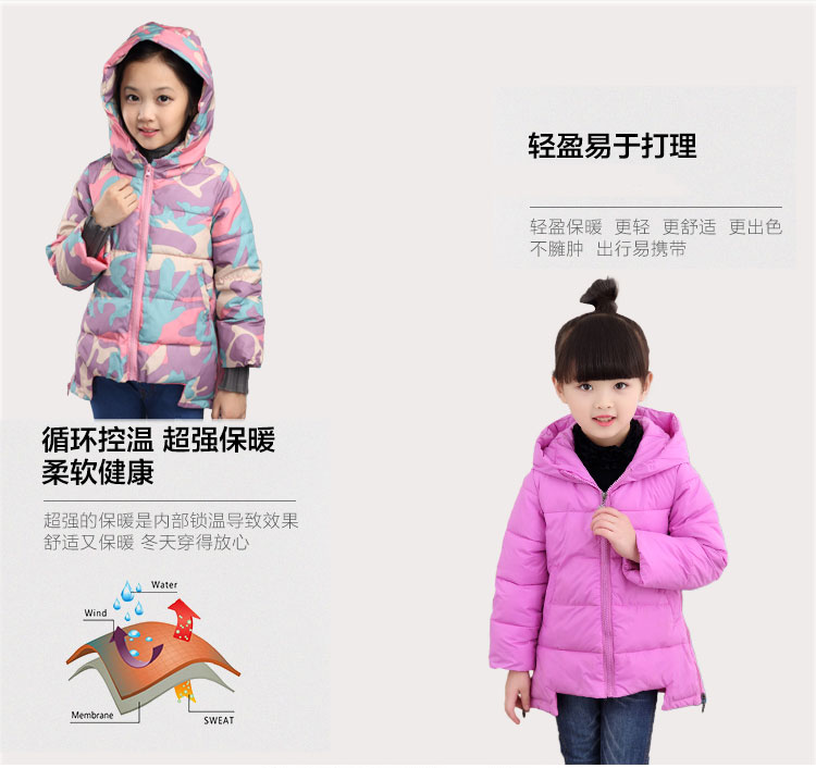 Manteau pour fille SILINGYU - Ref 2164203 Image 8