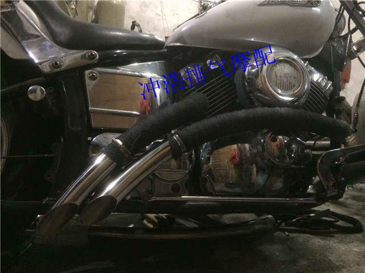 Motorcycle Accessories Hareku Cruise Iron Horse 400 Modified Exhaust Race Speed Star 400 Horseshoe Sound Exhaust Pipe-Taobao