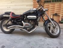 Cruise retro Magna 250 modified Harley VH exhaust horse tellurium sound