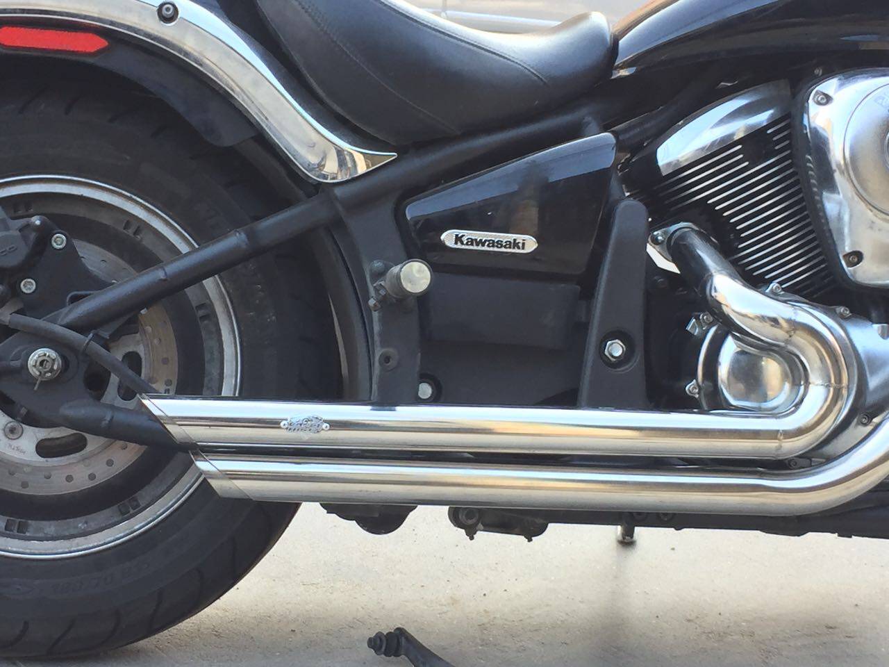 Retro Kawasaki Fire Deity 900 modified VH direct row Matisse with silence