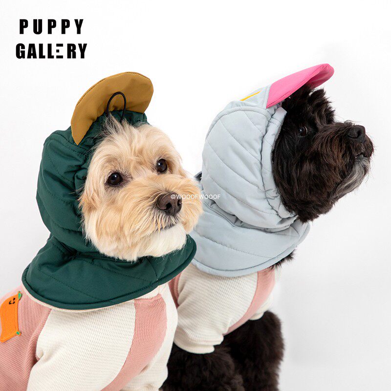 Puppy Gallery Korean pet autumn and winter scarf hat small dog dog out warm hat