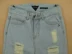 Quần jeans ống rộng 30 yard bf lỗ cũ cá tính thời trang cặp đôi mới mỏng thẳng * L49 / 81A-22