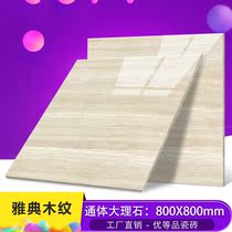 800x800 Modern minimalist Athens wood grain floor tiles Living room non-slip tile floor tiles New all-body marble
