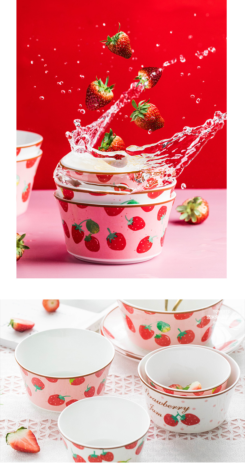 Use of household web celebrity ins lovely creative children ceramic one girl food plate to use individual bowls