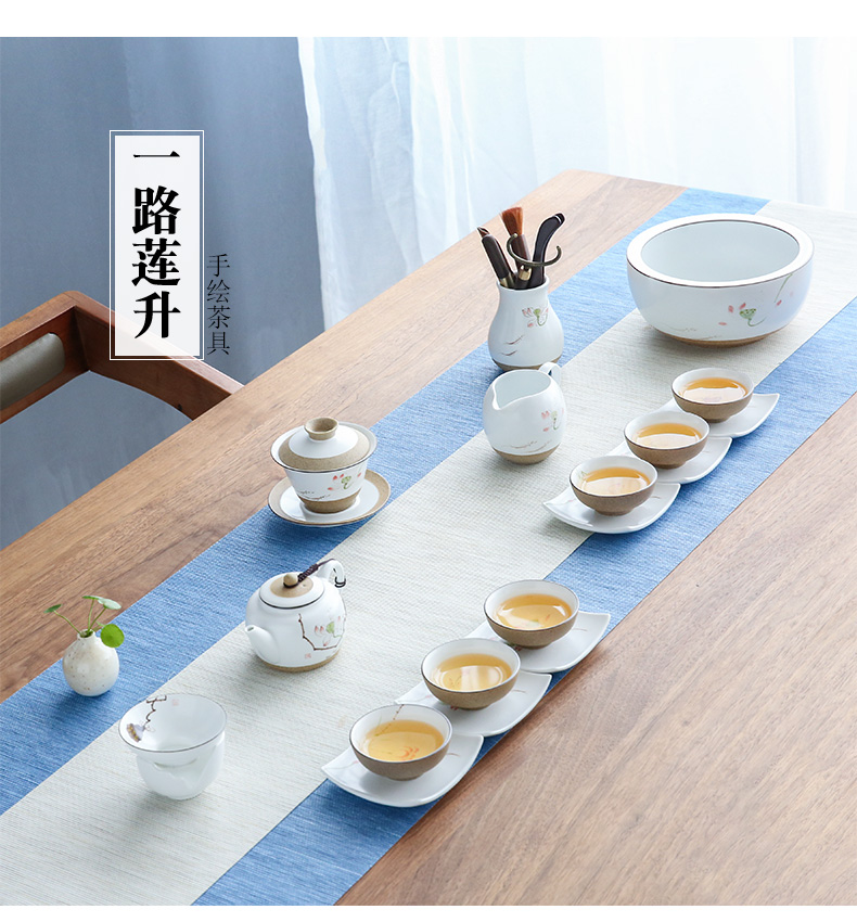 Hand - made ceramic teapot household kung fu tea set of the filter tea clay teapot single pot of large size by Hand