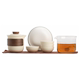 Beige glaze portable travel tea set Quick guest cup