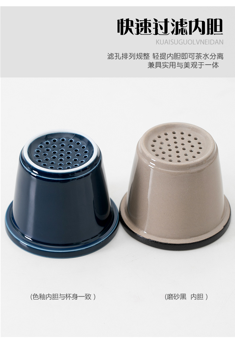 Portable travel tea set crack cup simple household small teapot teacup car is suing carry - on bag