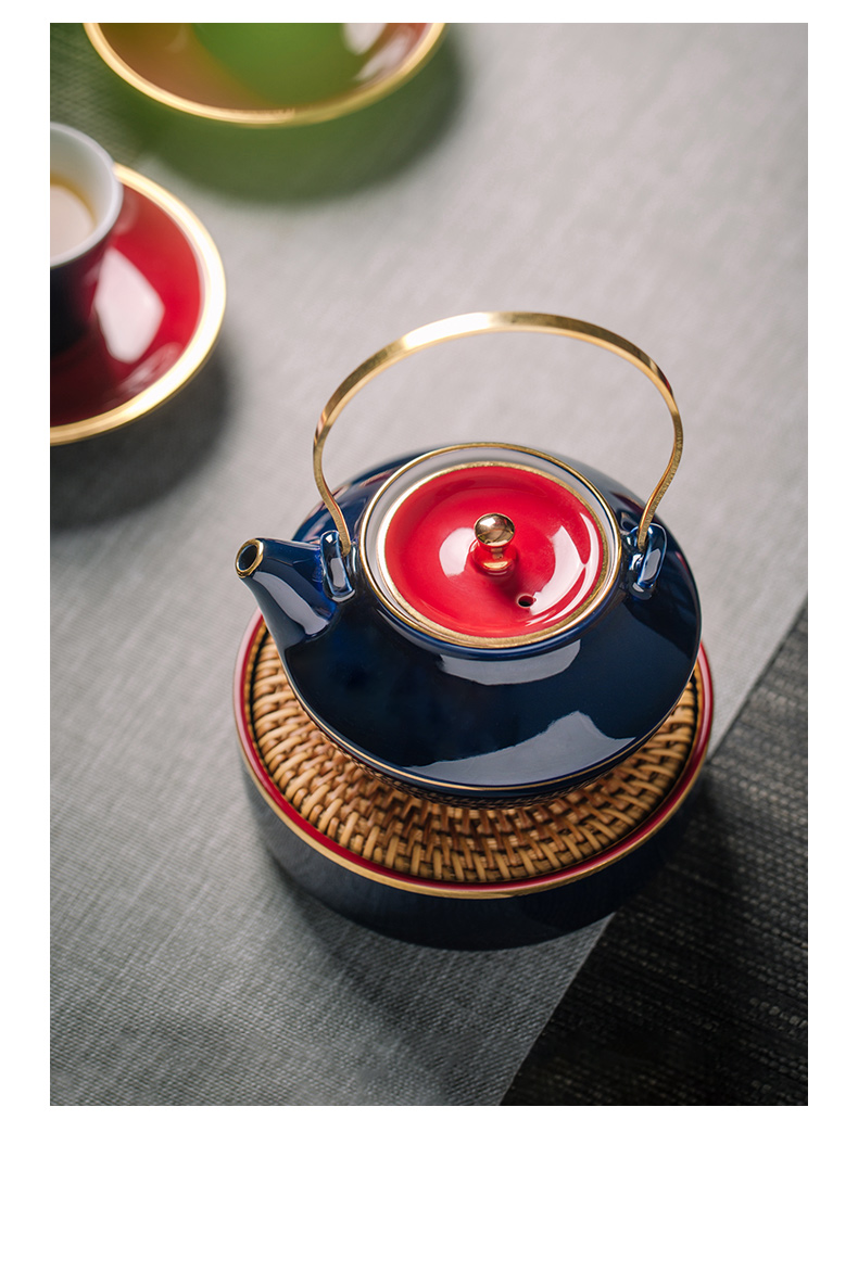 Creative regnant yipin pot pot bearing pot bearing ceramic contracted dry mercifully kung fu tea tea tray of pot dish